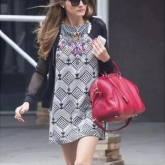 Free People Dresses & Skirts - NWT NEW ROMANTICS Free People Womens Size XS Aztec Beaded Mini Dress $168